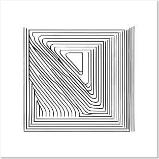 Not Perfect Visuals | Minimalist | NOptical Illusion | Triangle somewhere 1 Posters and Art